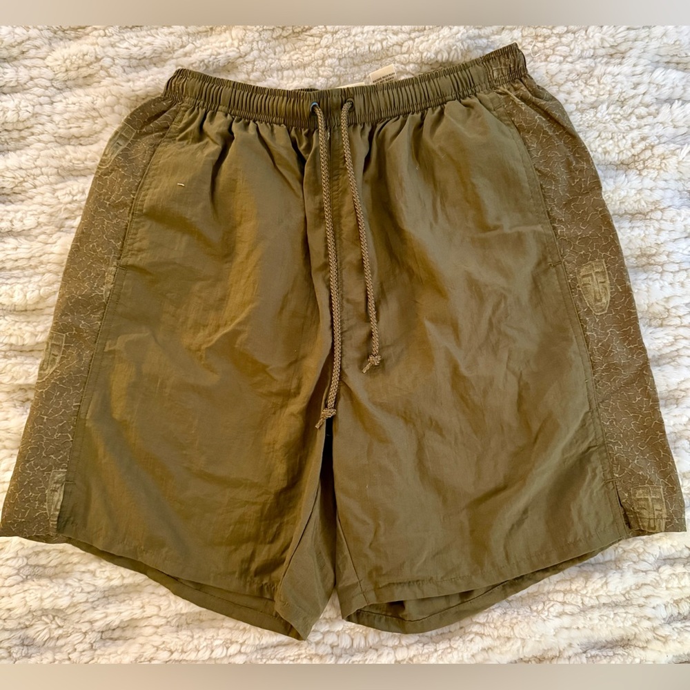 Olive Green Swim Trunks